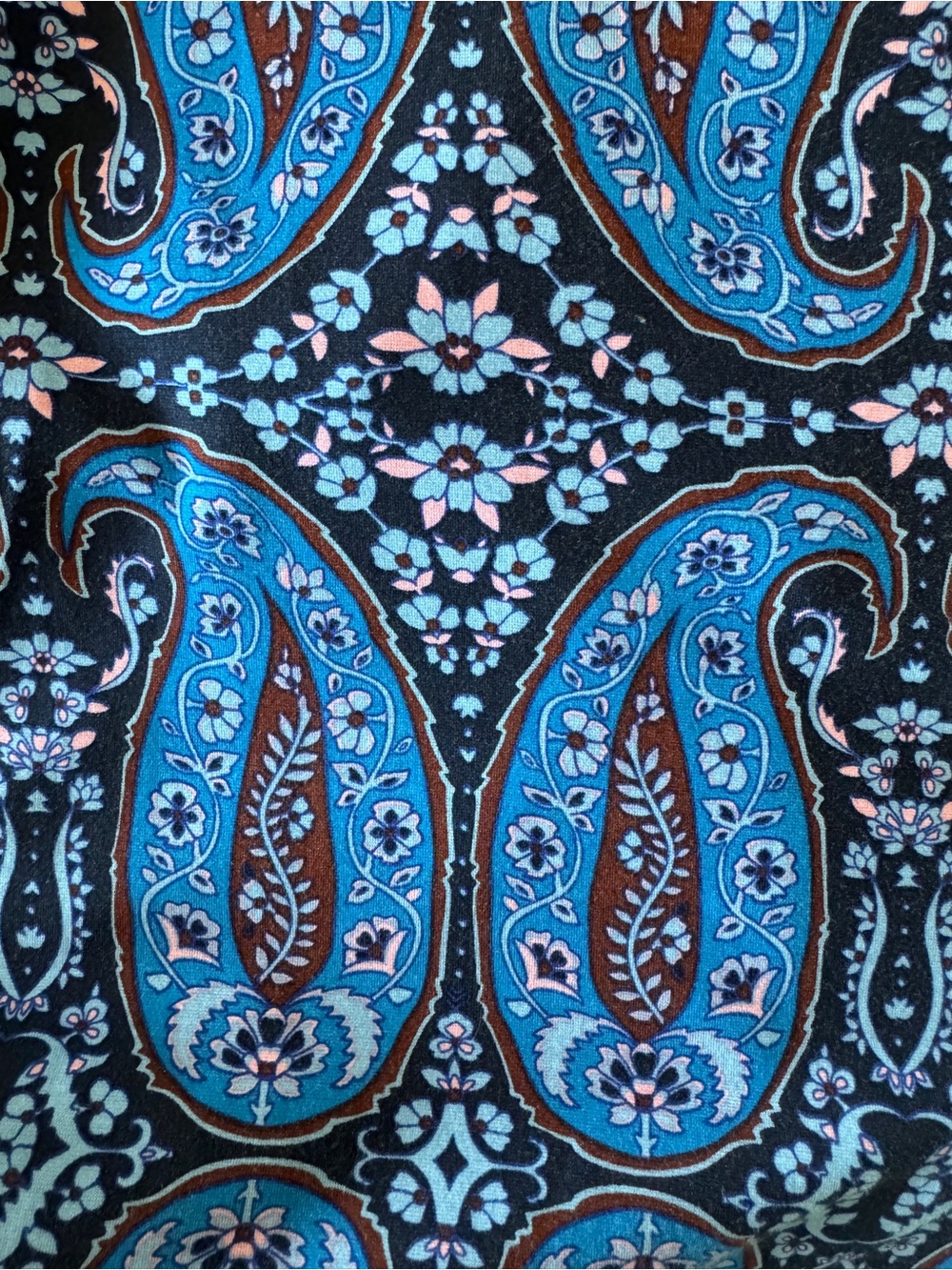 Boden NWT Hotched Ponte Paisley Midi Dress Blue Size 6 - Picture 10 of 15
